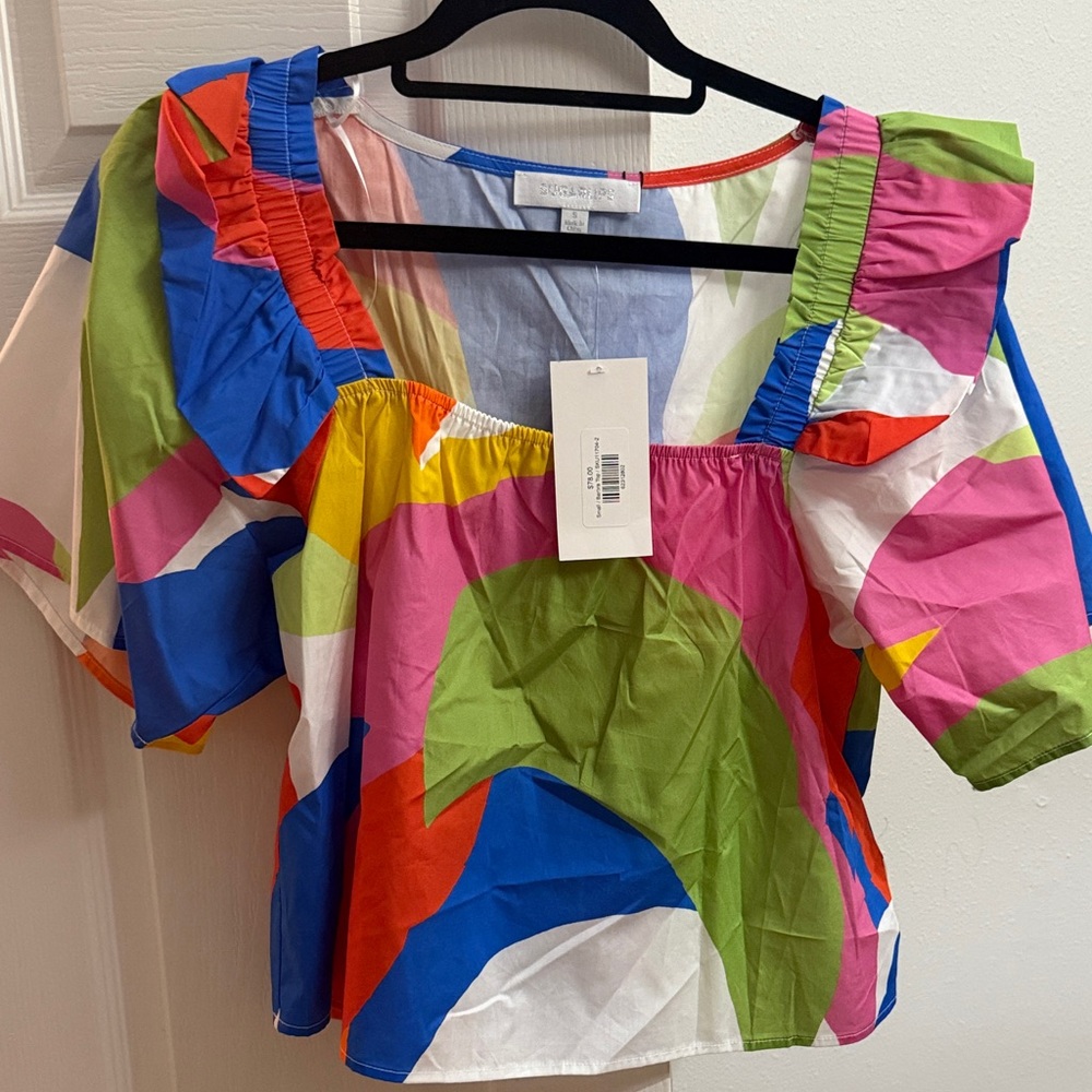 Sugarlips Multicolor Abstract Blouse size S